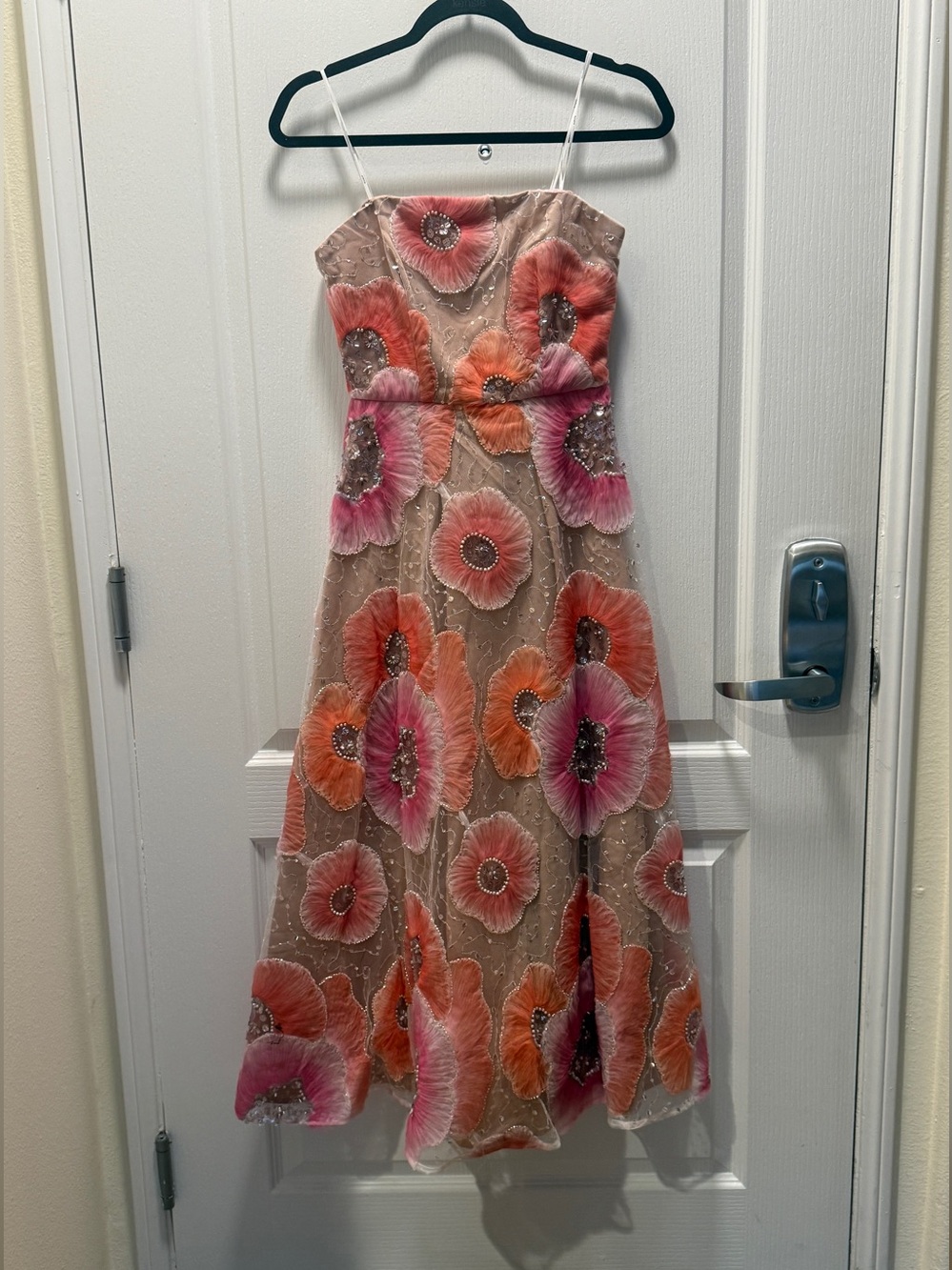 Elliatt Brittany A-Line Midi Dress in Pink size XS NWT waist Tie Missing!!!! - Picture 5 of 8